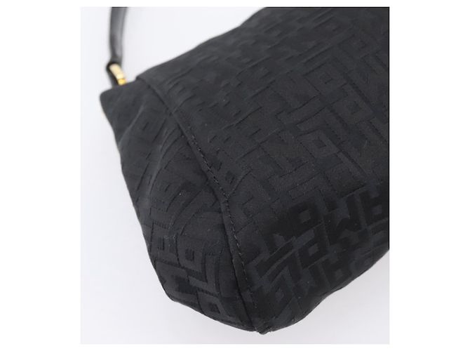 Borsa a Tracolla LONGCHAMP Nylon Nero Oro Auth 204984A D'oro - vista 17
