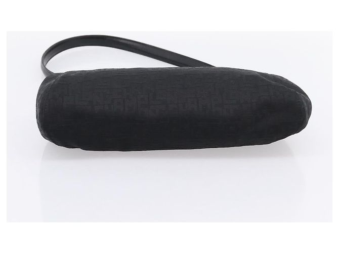 Borsa a Tracolla LONGCHAMP Nylon Nero Oro Auth 204984A D'oro - vista 5