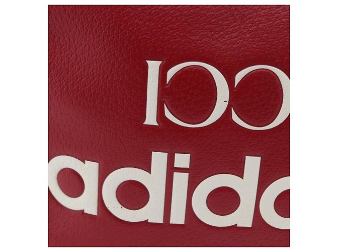 Borsa Gucci Web Sherry Line in pelle Collaborazione Adidas Rosso Oro Auth 204076M D'oro - vista 2