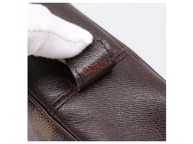 LOUIS VUITTON Damier Ebene Trousse Toilette 25 Clutch Bag N47624 Auth ep16077A - vista 12