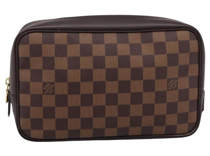 LOUIS VUITTON Damier Ebene Trousse Toilette 25 Clutch Bag N47624 Auth ep16077A - vista 13