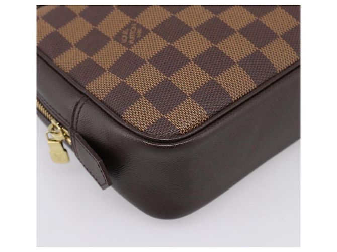 LOUIS VUITTON Damier Ebene Trousse Toilette 25 Clutch Bag N47624 Auth ep16077A - vista 14