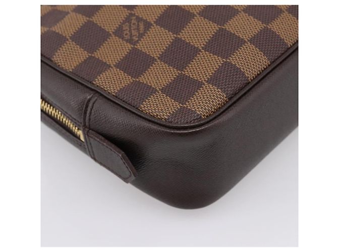LOUIS VUITTON Damier Ebene Trousse Toilette 25 Clutch Bag N47624 Auth ep16077A - vista 16