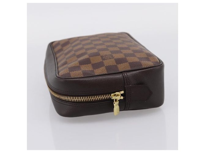 LOUIS VUITTON Damier Ebene Trousse Toilette 25 Clutch Bag N47624 Auth ep16077A - vista 3