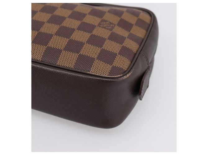 LOUIS VUITTON Damier Ebene Trousse Toilette 25 Clutch Bag N47624 Auth ep16077A - vista 7