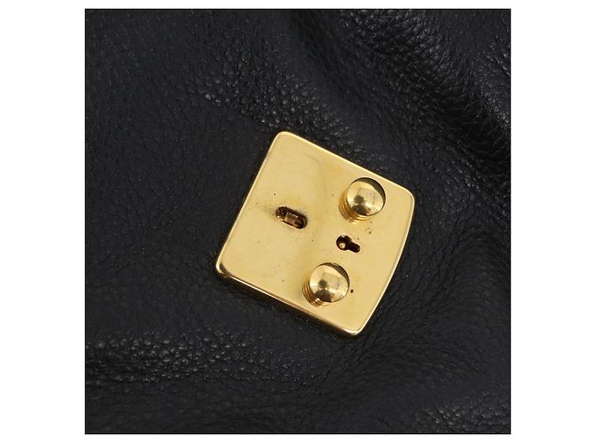 Borsa a tracolla Miu Miu in pelle nera e oro Auth ka6362 Nero D'oro - vista 10