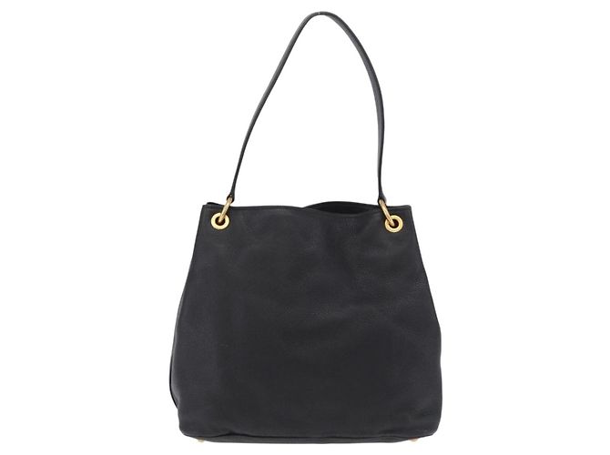 Borsa a tracolla Miu Miu in pelle nera e oro Auth ka6362 Nero D'oro - vista 2