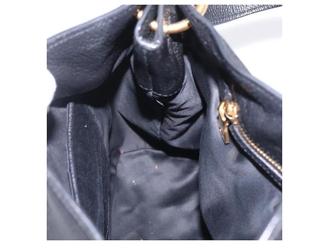 Borsa a tracolla Miu Miu in pelle nera e oro Auth ka6362 Nero D'oro - vista 21