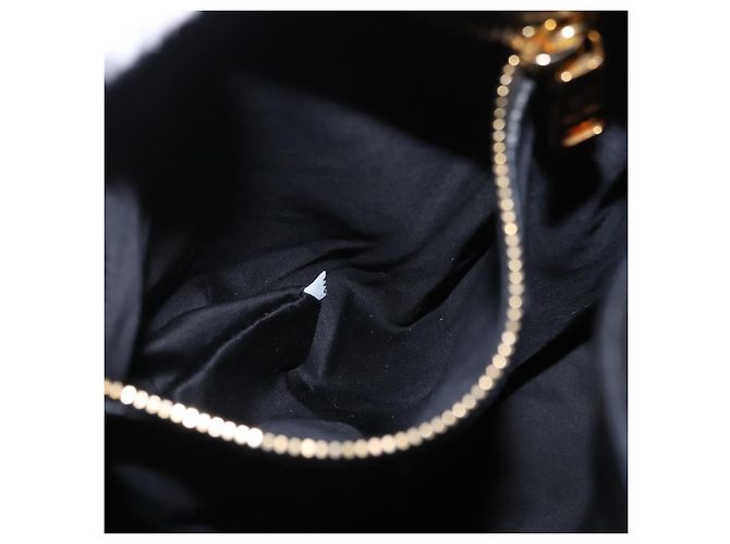 Borsa a tracolla Miu Miu in pelle nera e oro Auth ka6362 Nero D'oro - vista 23