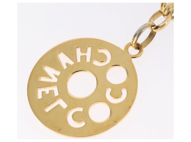 Collar CHANEL metal Gold CC Auth bs37290M Dorado - vista 10
