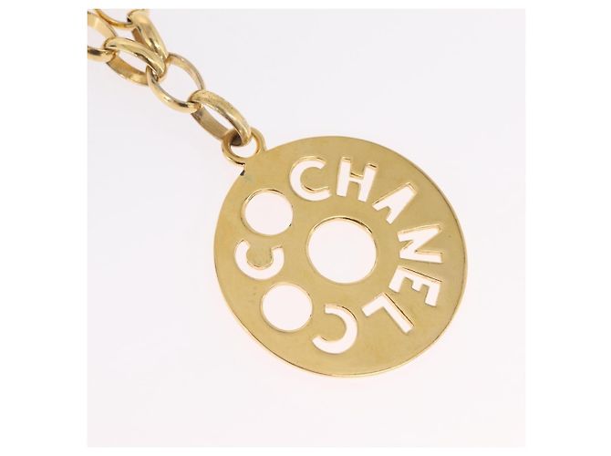 Collar CHANEL metal Gold CC Auth bs37290M Dorado - vista 3
