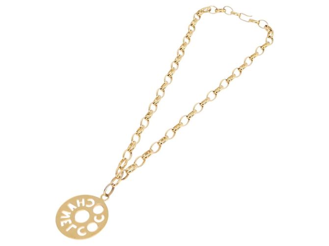 Collar CHANEL metal Gold CC Auth bs37290M Dorado - vista 9