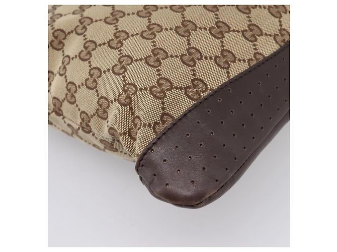 Borsa a Tracolla GUCCI GG Canvas Beige Silver 145857 Auth ep16158 Argento - vista 18