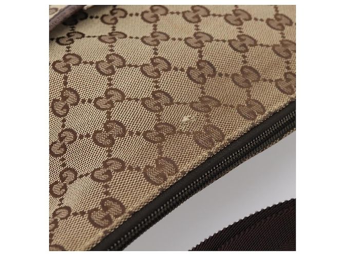 Borsa a Tracolla GUCCI GG Canvas Beige Silver 145857 Auth ep16158 Argento - vista 7