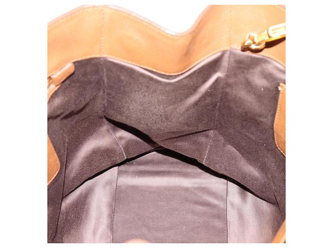 Borsa a mano Miu Miu in pelle 2way marrone oro autentica 206392A D'oro - vista 23