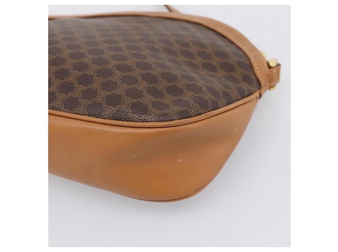 Céline Bolso de hombro CELINE Macadam Canvas PVC Leather Brown Gold Auth ep16205A Castaño Dorado - vista 15