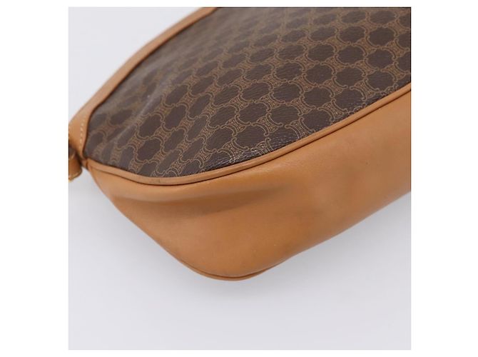 Céline Bolso de hombro CELINE Macadam Canvas PVC Leather Brown Gold Auth ep16205A Castaño Dorado - vista 16