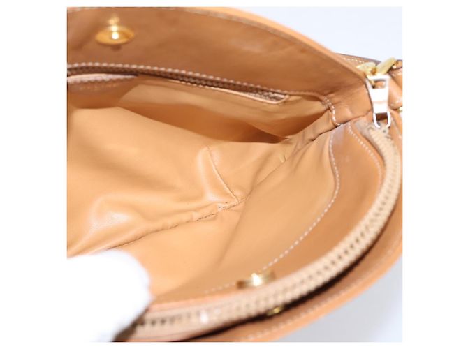 Céline Bolso de hombro CELINE Macadam Canvas PVC Leather Brown Gold Auth ep16205A Castaño Dorado - vista 19