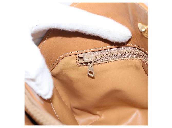 Céline Bolso de hombro CELINE Macadam Canvas PVC Leather Brown Gold Auth ep16205A Castaño Dorado - vista 21