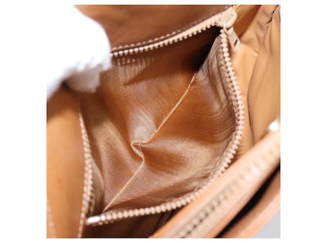 Céline Bolso de hombro CELINE Macadam Canvas PVC Leather Brown Gold Auth ep16205A Castaño Dorado - vista 22
