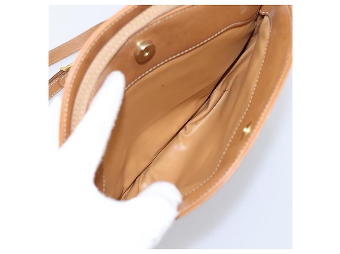 Céline Bolso de hombro CELINE Macadam Canvas PVC Leather Brown Gold Auth ep16205A Castaño Dorado - vista 24