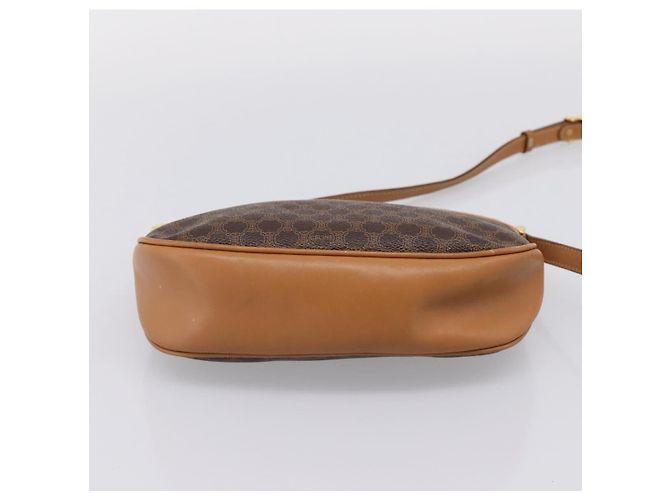 Céline Bolso de hombro CELINE Macadam Canvas PVC Leather Brown Gold Auth ep16205A Castaño Dorado - vista 5