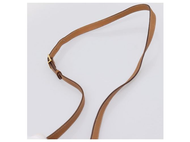 Céline Bolso de hombro CELINE Macadam Canvas PVC Leather Brown Gold Auth ep16205A Castaño Dorado - vista 8