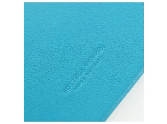 Borsa a tracolla BOTTEGA VENETA INTRECCIATO in pelle blu turchese Auth LN128V - vista 30