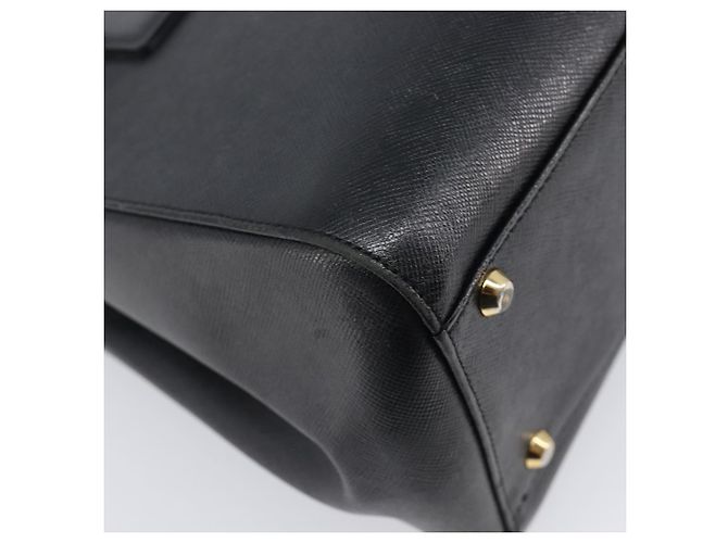 Borsa a mano BURBERRY in pelle nera e oro Auth ep16231 Nero D'oro - vista 11