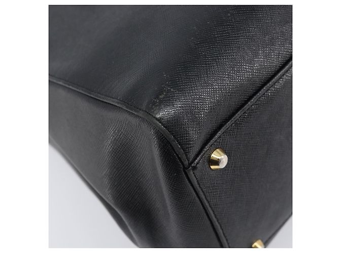 Borsa a mano BURBERRY in pelle nera e oro Auth ep16231 Nero D'oro - vista 15