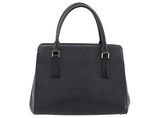 Borsa a mano BURBERRY in pelle nera e oro Auth ep16231 Nero D'oro - vista 2