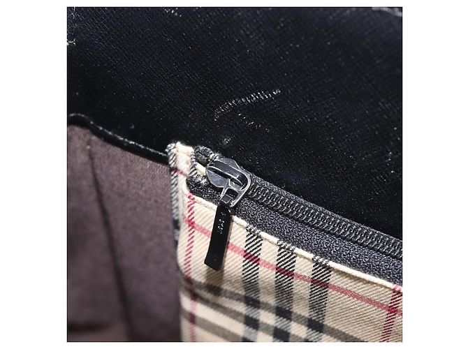 Borsa a mano BURBERRY in pelle nera e oro Auth ep16231 Nero D'oro - vista 23