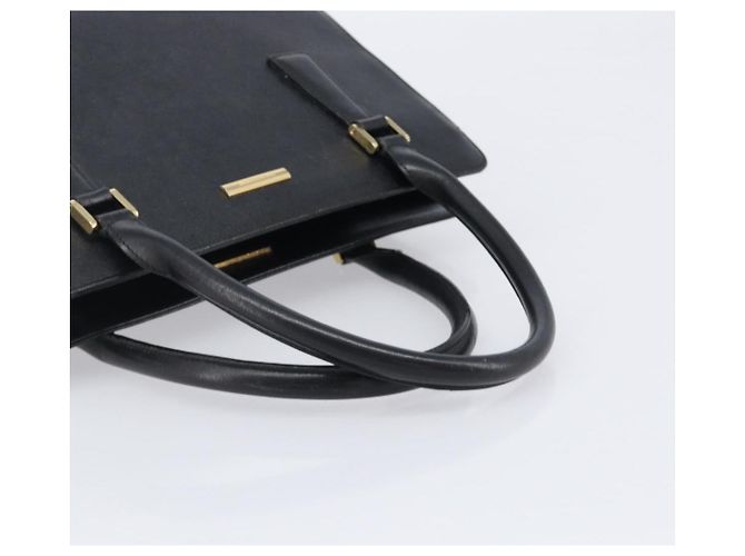 Borsa a mano BURBERRY in pelle nera e oro Auth ep16231 Nero D'oro - vista 7