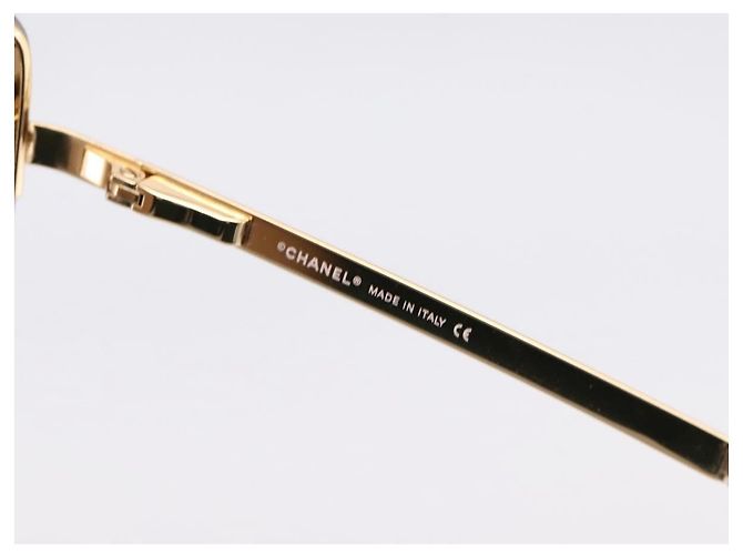 Gafas de sol CHANEL COCO Mark Metal Tono Dorado CC Auth 205985M - vista 9