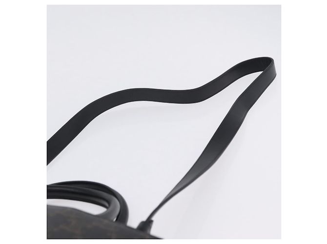 Céline Bolsa de mão CELINE Triomphe Vertical Cabas PVC 2way Preta Ouro Auth 204074M Preto Dourado - vista 14