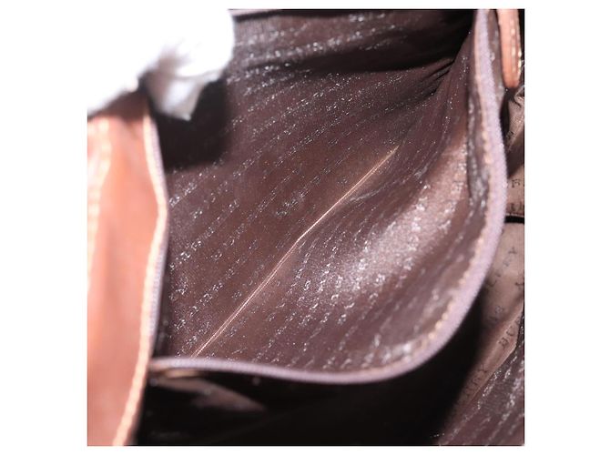 Bolso de mano BURBERRY Nova Check PVC Leather Beige Auth bs37101 - vista 21