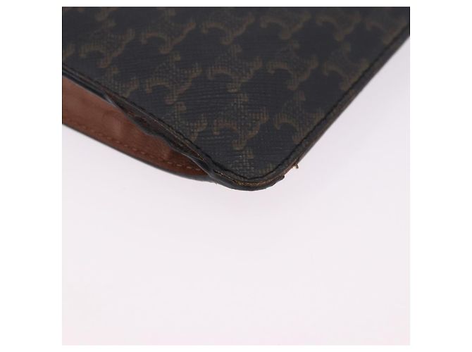 Céline CELINE Triomphe Macadam Canvas Phone Pouch PVC Black Auth 200721 Schwarz - Ansicht 16