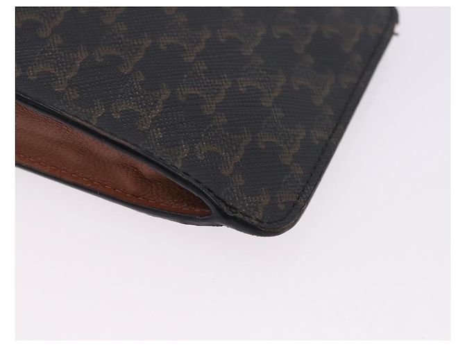 Céline CELINE Triomphe Macadam Canvas Phone Pouch PVC Black Auth 200721 Schwarz - Ansicht 18