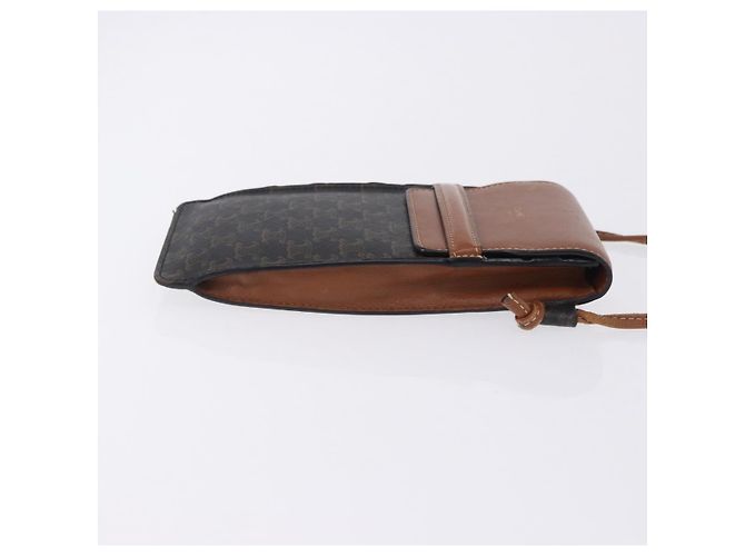Céline CELINE Triomphe Macadam Canvas Phone Pouch PVC Black Auth 200721 Schwarz - Ansicht 4