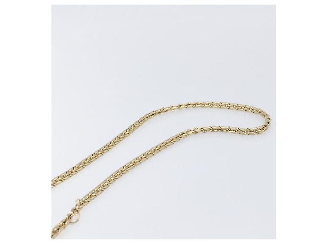 Borsa a tracolla Salvatore Ferragamo Vala Chain in pelle oro autentica bs37272 - vista 14