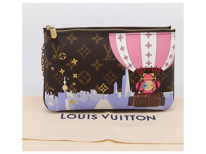LOUIS VUITTON Monogram Vivienne Pochette Double Zip Bag M68486 LV Auth 204905SAM Monograma - vista 12