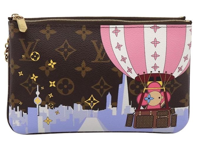 LOUIS VUITTON Monogram Vivienne Pochette Double Zip Bag M68486 LV Auth 204905SAM Monograma - vista 13