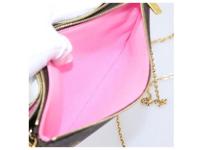 LOUIS VUITTON Monogram Vivienne Pochette Double Zip Bag M68486 LV Auth 204905SAM Monograma - vista 22
