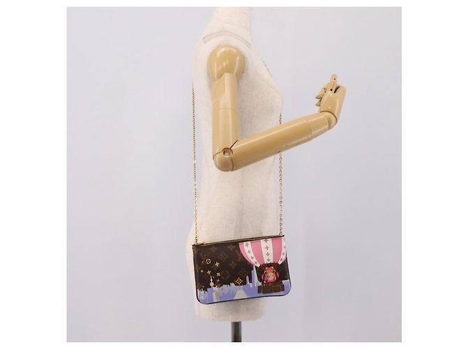 LOUIS VUITTON Monogram Vivienne Pochette Double Zip Bag M68486 LV Auth 204905SAM Monograma - vista 23