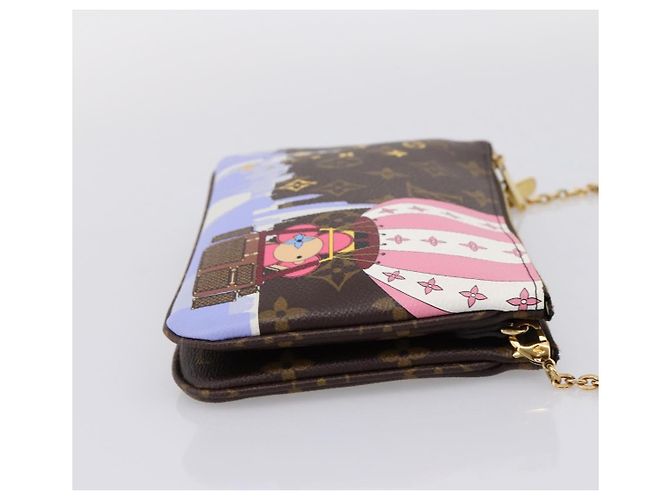 LOUIS VUITTON Monogram Vivienne Pochette Double Zip Bag M68486 LV Auth 204905SAM Monograma - vista 4