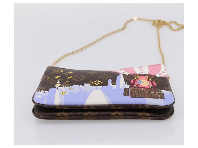 LOUIS VUITTON Monogram Vivienne Pochette Double Zip Bag M68486 LV Auth 204905SAM Monograma - vista 5