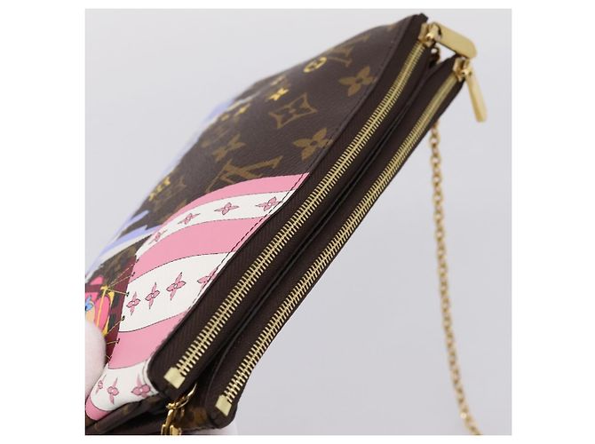 LOUIS VUITTON Monogram Vivienne Pochette Double Zip Bag M68486 LV Auth 204905SAM Monograma - vista 6