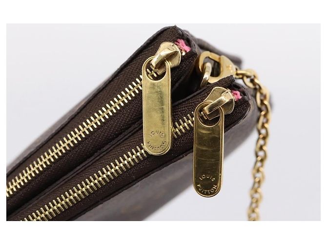 LOUIS VUITTON Monogram Vivienne Pochette Double Zip Bag M68486 LV Auth 204905SAM Monograma - vista 9