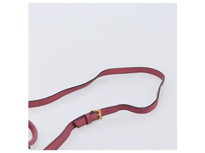 Borsa a mano Miu Miu Madras Leather 2way Pink Gold Auth ka6401V Rosa D'oro - vista 16