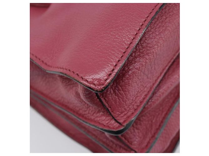 Borsa a mano Miu Miu Madras Leather 2way Pink Gold Auth ka6401V Rosa D'oro - vista 21